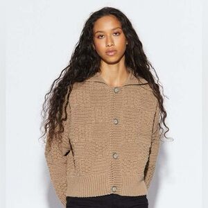The Knotty Ones - Prietema Crochet Cardigan Jacket, Earth